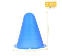 VANZACK 25 pièces Cônes Colorés pour Entraînement Patinage à roulettes Vent Résistant Accessoire et Portable pour Améliorer et Contrôle