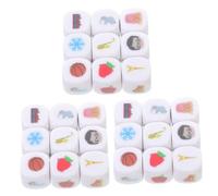 VANZACK 27 Pièces Dés de pour Garçon Fille Acrylique Outils Pédagogiques Ludiques pour Apprentissage des Langues et Stimulation Créativité pour Jeux Intérieur et Extérieur