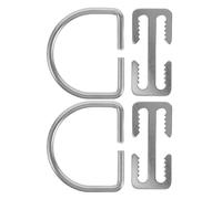 VANZACK 2ensembles Boucle Acier Inoxydable pour Ceinture de Lestage de Plongée avec Anneau d Léger et Résistant Corrosion Clips de Fixation pour Harnais et Accessoires de Plongée Scuba
