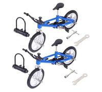 VANZACK 2ensembles Mini Vélo à Doigts Lot de Modèle De Vélo Alliage pour Jeu De Bureau Cadeau pour Amateurs De Cyclisme à Doigts