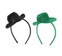 VANZACK 2pièces Bandeaux Western de Style Sombrero pour Femmes Mini Serre-tête Cowboy Accessoires de Coiffure pour Festivals Déguisement Cowgirl Fête Anniversaire