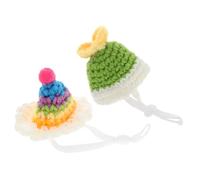 VANZACK 2pièces Chapeau pour Petit Animal avec Sangle Réglable De Chapeaux pour Hamster Et Petits Animaux Accessoire Photo