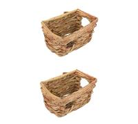 VANZACK 2pièces Hamster Habitat Tissée Main Refuges Secrets pour Hamsters Et Petits Animaux pour Et Explorer