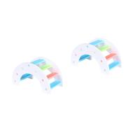 VANZACK 2pièces Rainbow Bridge Hamster Toy Échelons Colorés pour Petits Animaux Accessoire De Jeu Amusant Et Pratique pour Hamsters Et Gerbilles
