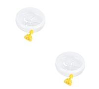 VANZACK 2pièces Roue Exercice Silencieuse pour Hamsters Et Petits Animaux Accessoire Polyvalent pour Cage Jouet Amusant Et Sécurisé pour Rats Et Gerbilles