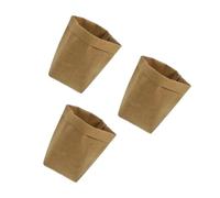 VANZACK 3 Pièces de Rangement Papier Kraft Lavable Housse Décorative pour Pots de Fleurs Résistant à Eau et Déchirure Multifonction pour Jouets et Accessoires S