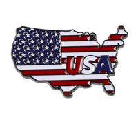 VANZACK 3 Pièces Épingle Drapeau Américain Durable Décoration Multiusage pour Écharpes et Sacs Support Politique Usa