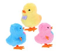 VANZACK 3 Pièces Jouets à Remonter Poussins Sautants Forme de Poulet Jouets Mécaniques Amusants pour Garçon Fille de Pâques et Fêtes Couleurs Aléatoires Couleur Aléatoire