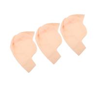 VANZACK 3 Pièces Latex Bald Cap For Adults Thin Realistic Bald Head Wig Cap For Halloween Costume Old Man Look Breathable Accessory