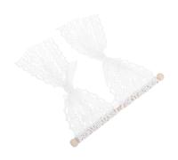 VANZACK 3 Pièces Miniature Rideau Dentelle pour Maison de Poupée Accessoire Décoratif pour Fenêtres et Portes de Tiny House Design Élégant Pratique pour Décor Miniature