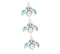 VANZACK 3 Pièces Montre Collier Vintage Pendentif Hibou Cartoon Quartz pour Femme Élégant
