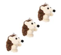 VANZACK 3 Pièces Porte Clés Hérisson Peluche Adorable Ornements Suspendus pour Sac Jouets Cartoon Doux et Confortables Accessoires Cadeau Polyvalents