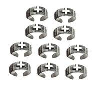 VANZACK 30 Pièces Anneaux Ouverts Ajustables Argenté Bagues Décoratives Élégantes pour Doigt Accessoires de Bijoux Vintage Croix pour Femmes