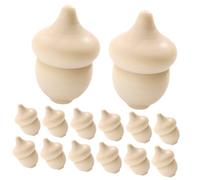 VANZACK 30 pièces Glands Bois Naturel pour Artisanat DIY Jouets Créatifs à Peindre pour Garçon Fille Fournitures Manuelles Ludiques