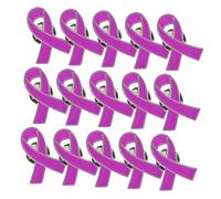 VANZACK 30 pièces Lot de Broches Ruban Violence Épingles de Sensibilisation pour Événements Caritatifs et Sociaux Badge pour Chapeaux Colliers et Sacs