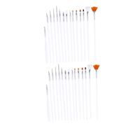 VANZACK 30 pièces Lot Pinceaux Décoration Gâteau Outils Peinture Fondant Pâtisserie Stylo Colorant pour Glaçage Biscuits et Desserts DIY