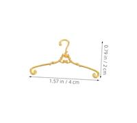 VANZACK 30 Pièces Metal Doll Clothes Hangers Vintage Style Small Wardrobe Accessories for Dollhouse Organization and Space Saving Storage