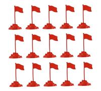 VANZACK 30 Pièces Miniature Flag Model Set for Table Scene Decoration Small Plastic Flags for Military Diorama Desktop Collectible Toy Figures