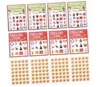 VANZACK 37pièces Jeu De Bingo Carte De Bingo pour Joueurs Jouet De Développement Intellectuel