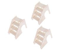 VANZACK 3pièces Échelle Bois pour Hamster Et Chinchilla Jouet à Mâcher Multi-Fonctionnel pour Exercices Et Divertissement Accessoire Pratique pour Cage De Petits Animaux