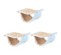 VANZACK 3pièces Hamac Suspendu Double pour Animaux De Compagnie Lit Confortable pour Hamsters Chinchillas Rats Et Cochons Accessoire Décoratif