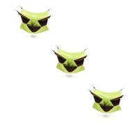 VANZACK 3pièces Hamac Suspendu pour Petits Animaux Lit Confortable pour Hamster Cochon Et Chinchilla Accessoire Douillet pour Hiver Facile à Laver Trois Niveaux Uni