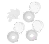 VANZACK 3pièces Housse De Protection Pour Cuisinière Et Four Lot De Transparentes Empêche Garçon Fille Ou Animaux Allumer Accidentellement Base Amovible Facile Installation