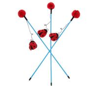 VANZACK 3pièces Interactif pour Chat Coccinelle Septempunctata Peluche Canne à Amusante pour Chats Intérieur Stimule Activité et Renforce Le Lien avec Votre Animal