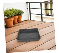 VANZACK 3pièces Plateaux De Drainage Carrés pour Pots De Fleurs Récupérateurs Eau pour Jardinières Soucoupes pour Plantes Et Bonsaïs Usage Intérieur Et Extérieur