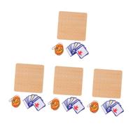 VANZACK 4 Ensembles Jeu Éducatif Montessori Geoboard Bois Clous Colorés Plateau Géométrique pour Garçon Fille Apprentissage Spatial et Concepts Mathématiques Élémentaires