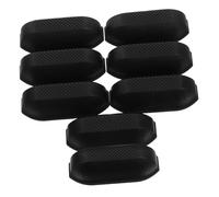 VANZACK 4 Paires Rechange pour Valise Supports Latéraux Plastique Noir Antidérapants Silencieux pour Bagages et Trolley Réparation Facile sans Outil