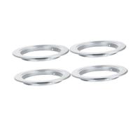 VANZACK 4 pièces Anneau Protecteur Aluminium pour Nichoirs Oiseaux Anti-picage et Anti-attaques Compatible avec Nichoirs Perruches et Hirondelles Facile à Installer