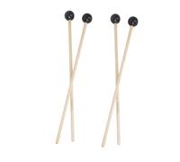 VANZACK 4 pièces Baguettes de Marimba avec Manche Bois Solide Maillets Caoutchouc pour Percussion Instruments de Musique Adultes Garçon Fille Débutants