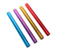 VANZACK 4 Pièces Bâton de Relais en Alliage D'aluminium Résistant aux Intempéries, Couleurs Éclatantes pour Courses sur Piste, pour Sports Scolaires et Entraînements en Extérieur