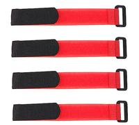 VANZACK 4 Pièces de Cou de Ceinture cervicale sans Bruit Collier Anti Corneille Accessoires Poules Accessoire pour Poulet Colliers Canards oies Colliers de coqs en Nylon Rouge