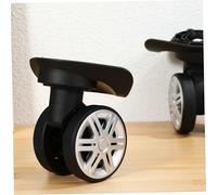 VANZACK 4 Pièces Kit de Roues de Remplacement pour Valise avec Vis et Tournevis Roulettes Pivotantes Silencieuses à Double Rangée Roues de Bagages Tpe et PP Réparation Facile pour Bagages