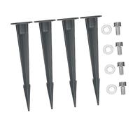 VANZACK 4 Pièces lampadaire de pelouse projecteur LED extérieur spots d'extérieur accessoire jardinage accessoires jardinage lampe solaire extérieur lampes solaires extérieures Noël Métal