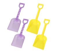 VANZACK 4 Pièces Lot de Pelles de Plage Colorées Plastique pour Garçon Fille de Sable Robuste et pour Jeux Extérieurs et Bac à Sable Outil de Jardinage pour Petits Bâtisseurs