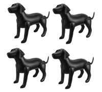 VANZACK 4 Pièces Mannequin Gonflable Chien Debout Présentoir pour Vêtements Animaux PVC et Facile à Nettoyer pour Animalerie et Expositions Pet Shop