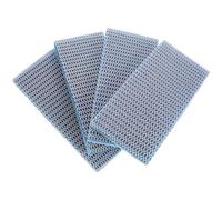 VANZACK 4 Pièces Ouate Filtrante Aquarium Haute Densité Polyester | Média de Filtration à Grosse Surface, pour Cuve Marine et Compartiment, Retient Saletés, Entretien Simple