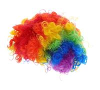 VANZACK 4 pièces Perruques Afro Bouclées Colorées pour Fête Disco Perruque Clown Fluffy Costume Carnaval Halloween Cosplay
