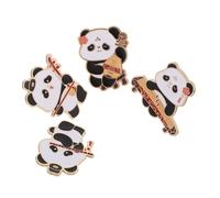 VANZACK 4 Pièces Pins Métal Chinois Style Ancien avec Instruments Musicaux pour Décoration Vêtements Femmes Manteaux Sacs et Pulls