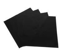 VANZACK 4 pièces Protège Brûleurs de Cuisinière Gaz Noir Tapis Résistant Haute Température Facile Nettoyage Protection Anti-graisse pour Plaque Cuisson Gaz