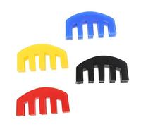 VANZACK 4 pièces Sourdinette Pratique pour Violon Caoutchouc Silencieux pour Pratiquer sans Déranger Jaune Noir Rouge Bleu Accessoire pour Musiciens Débutants et