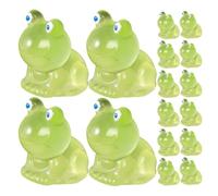 VANZACK 40 Pièces Figurine de Grenouille en Résine Verte Lumineuse pour Décoration D'aquarium et Bureau, Petite Sculpture Créative et Polyvalente pour Terrarium