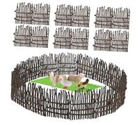 VANZACK 40 pièces Lot de Panneaux de Clôture Réalistes pour Ferme Accessoires de Clôture de Corral pour Figurines Chevaux et Écurie de Barrières Modulables pour Jeux de Ferme Garçon Fille