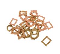 VANZACK 40 pièces Lot Mini Cadres Photo Vintage Résine Dorée Baroque Décorations Murales et Présentoirs Bijoux pour DIY Cadres Rétro pour Exposition et Photographie