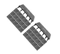 VANZACK 40 Pièces Plaque Filtrante Aquarium PVC Filtre Fond Aquarium Plaque de Filtration pour Bassin à Poissons Installation Facile et Accessoire pour Poissons Marins et Dragon