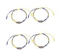 VANZACK 4pièces Lot De Bracelets Tressés Ukrainiens Colorés Faits Main Ajustables Bijoux Ethniques Pour Femmes Et Hommes Souvenirs