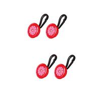 VANZACK 4pièces Mini Led Clignotante Lumière De Sécurité Multifonctionnelle à Clip Pour à Et Bagages Rouge Lumière Led Étanche Pour Activités De Plein Air